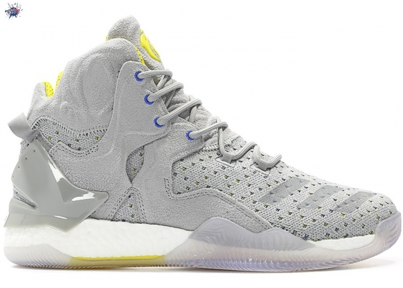 Meilleures Adidas D Rose 7 "Primeknit Sneakersnstuff" Gris Jaune