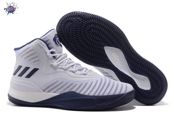 Meilleures Adidas Derrick Rose VIII 8 Blanc Marine