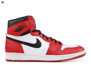 Meilleures Air Jordan 1 Blanc Rouge Noir (130207-101)