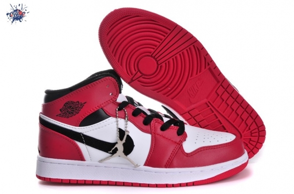 Meilleures Air Jordan 1 "Chicago" Blanc Rouge Noir