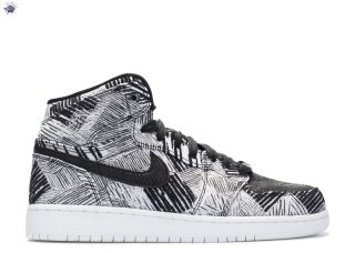 Meilleures Air Jordan 1 High Bhm (Gs) Blanc Noir (739640-110)