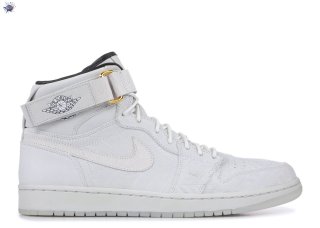 Meilleures Air Jordan 1 High Strap "Just Don Bhm" Blanc Noir (540847-847)