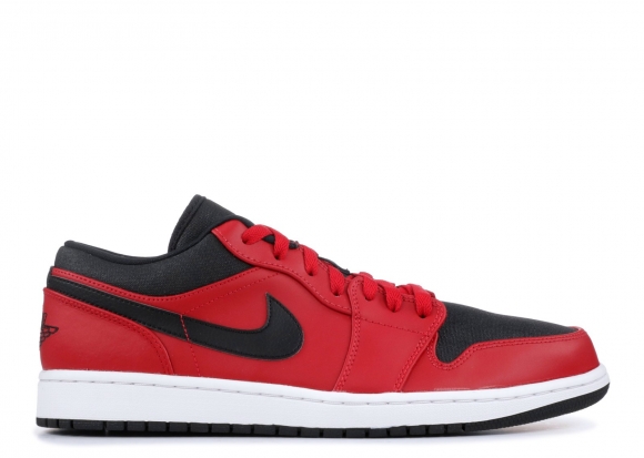 Meilleures Air Jordan 1 Low Rouge Noir Blanc (553558-602)