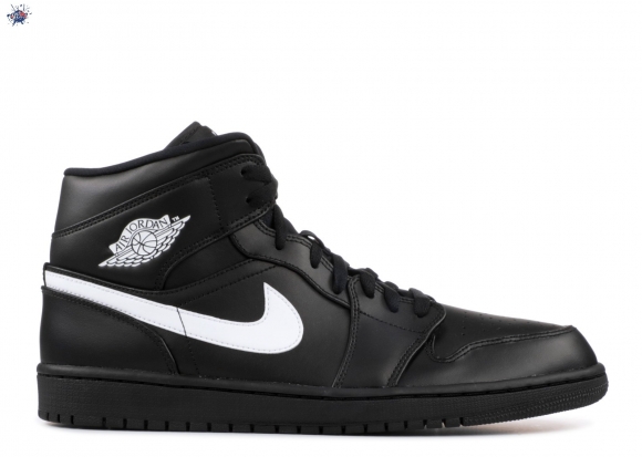 Meilleures Air Jordan 1 Mid Noir Blanc (554724-049)