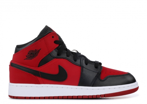 Meilleures Air Jordan 1 Mid（Gs) Rouge (554725-610)