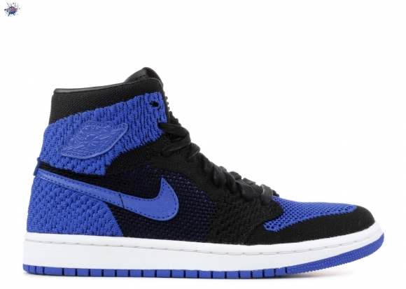 Meilleures Air Jordan 1 Ret High Flyknit Bg Noir Bleu (919702-006)