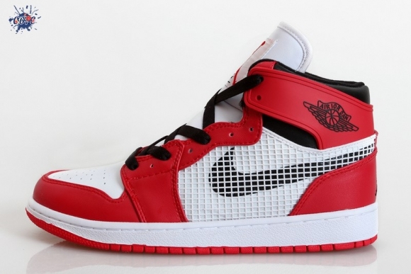 Meilleures Air Jordan 1 Retro Blanc Rouge Noir