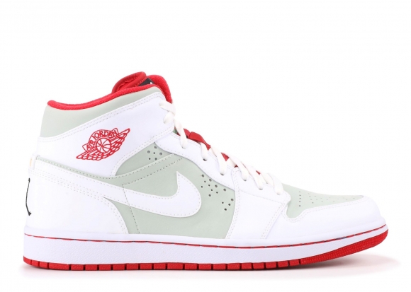 Meilleures Air Jordan 1 Retro "Hare" Gris Blanc Rouge (374454-011)