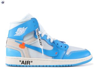 Meilleures Air Jordan 1 Retro High Off-White"Off-White Blanc Bleu (aq0818-148)