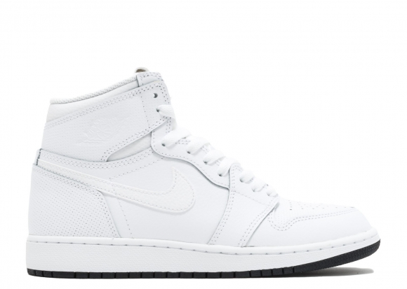 Meilleures Air Jordan 1 Retro High Og Bg (Gs) "Perforated" Blanc (575441-100)