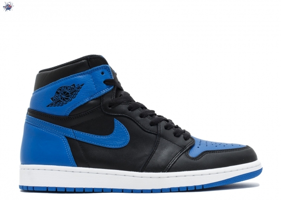 Meilleures Air Jordan 1 Retro High Og "Royal 2017 Release" Noir Bleu Blanc (555088-007)