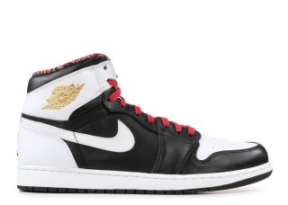 Meilleures Air Jordan 1 Retro High Rttg "Vegas" Noir Blanc Or (539542-035)