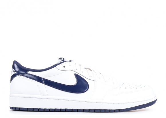 Meilleures Air Jordan 1 Retro Low Og "Midnight Marine" Blanc Marine (705329-106)