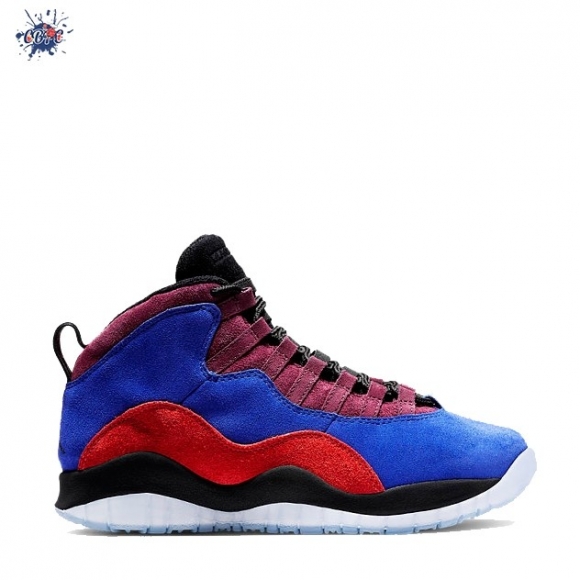 Meilleures Air Jordan 10 Aleali May "Maya Moore" Bleu Rouge Noir (cd9705-406)