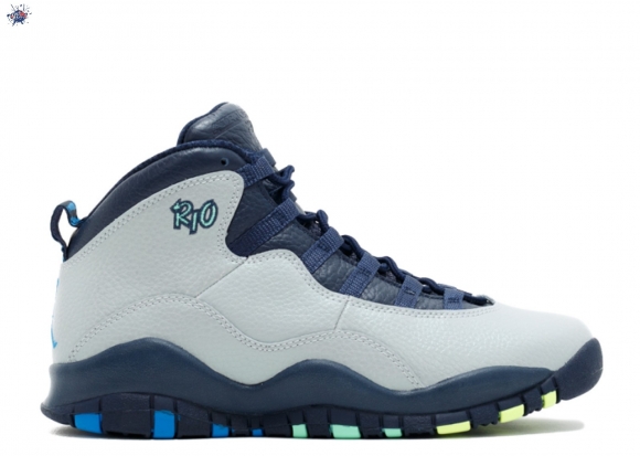 Meilleures Air Jordan 10 Retro (Gs) "Rio" Gris (310806-019)