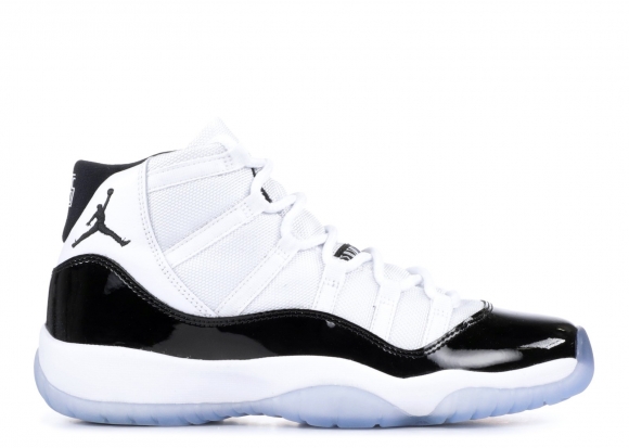 Meilleures Air Jordan 11 Retro (Gs) "Concord 2018 Release" Blanc Noir (378038-100)