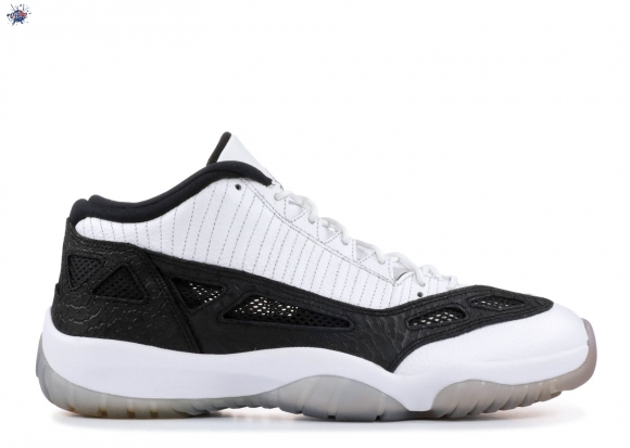 Meilleures Air Jordan 11 Retro Low Blanc Noir (306008-100)