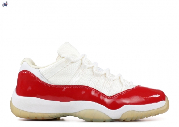 Meilleures Air Jordan 11 Retro Low Blanc Rouge (136053-161)