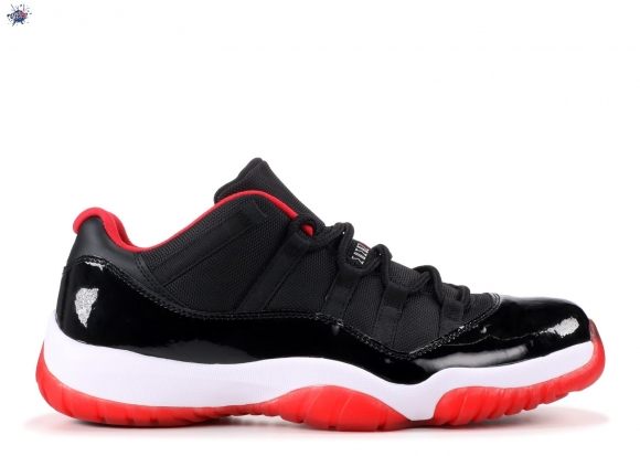 Meilleures Air Jordan 11 Retro Low "Bred" Noir Rouge (528895-012)