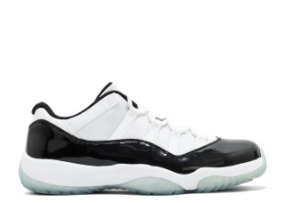 Meilleures Air Jordan 11 Retro Low "Concord" Blanc Noir (528895-153)