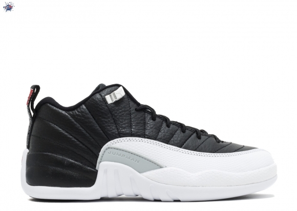 Meilleures Air Jordan 12 Reto Low Bg (Gs) "Playoff" Noir Blanc (308305-004)