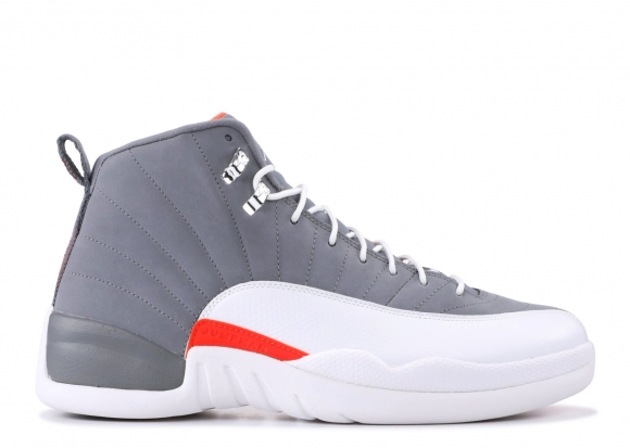 Meilleures Air Jordan 12 Retro "Cool Grey" Gris Orange (130690-012)