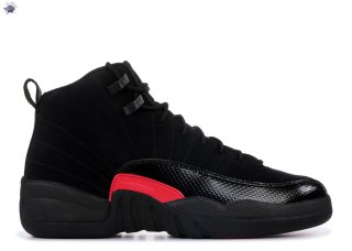 Meilleures Air Jordan 12 Retro (Gs) Noir Rouge (510815-006)