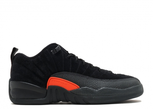 Meilleures Air Jordan 12 Retro Low Bg (Gs) "Max Orange" Noir Orange (308305-003)