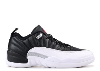 Meilleures Air Jordan 12 Retro Low "Playoff" Noir Blanc (308317-004)