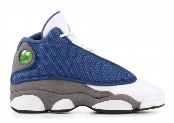 Meilleures Air Jordan 13 Retro (Gs) "2010 Release" Bleu Gris Blanc (414574-401)