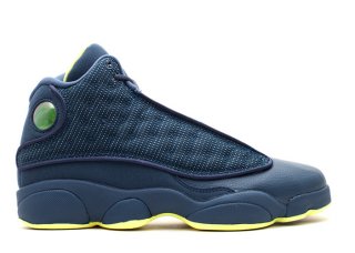 Meilleures Air Jordan 13 Retro (Gs) Marine Jaune (414574-405)