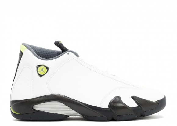 Meilleures Air Jordan 14 Retro Blanc Noir Vert (487471-106)