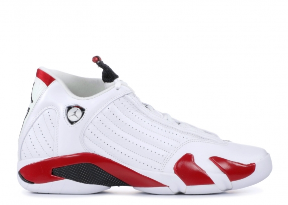 Meilleures Air Jordan 14 Retro "Candy Cane" Blanc Rouge (487471-101)