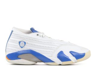 Meilleures Air Jordan 14 Retro Low Blanc Bleu (312567-141)