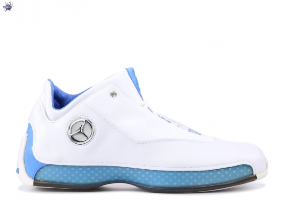 Meilleures Air Jordan 18 Low Blanc Bleu (306151-104)