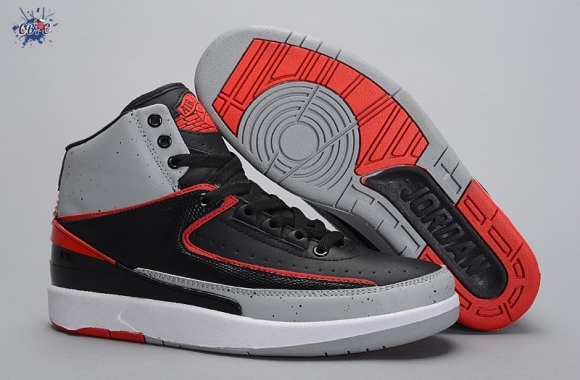 Meilleures Air Jordan 2 Retro "Infrared 23" Gris Noir