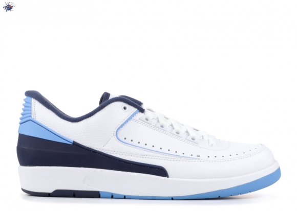 Meilleures Air Jordan 2 Retro Low "Unc" Blanc Bleu (832819-107)