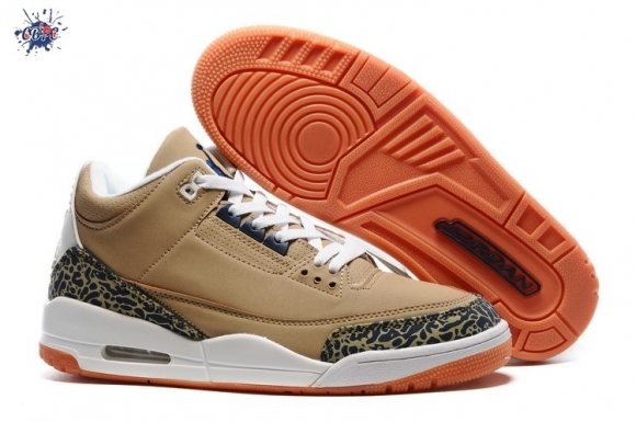 Meilleures Air Jordan 3 Khaki Suede Marron