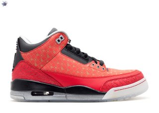 Meilleures Air Jordan 3 Retro Db "Doernbecher 2013" Rouge (437536-600)