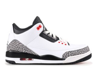 Meilleures Air Jordan 3 Retro "Infrared 23" Blanc Noir (136064-123)