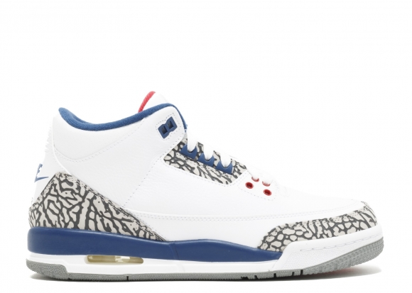 Meilleures Air Jordan 3 Retro Og (Gs) "True Bleue 2016 Release" Blanc Bleu (854261-106)