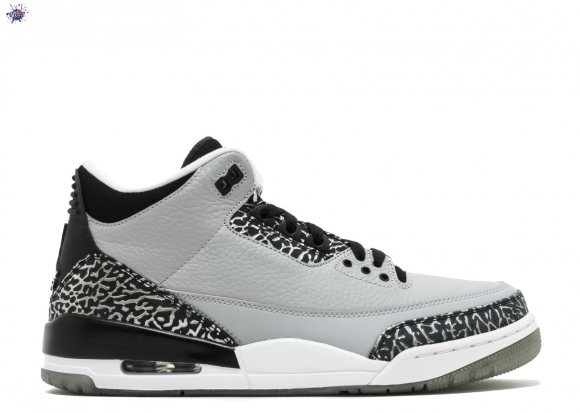 Meilleures Air Jordan 3 Retro "Wolf Grey" Gris Noir (136064-004)