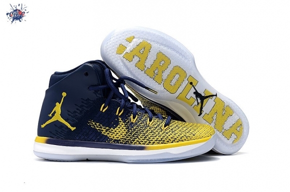 Meilleures Air Jordan 31 "Michigan" Marine Jaune