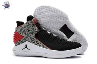 Meilleures Air Jordan 32 Noir Rouge Gris