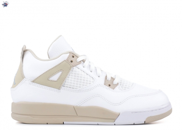 Meilleures Air Jordan 4 Retro Bp "Linen" Blanc (487725-118)