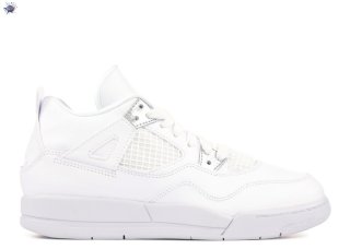 Meilleures Air Jordan 4 Retro Bp (Td) "Pure Money" Blanc (308499-100)