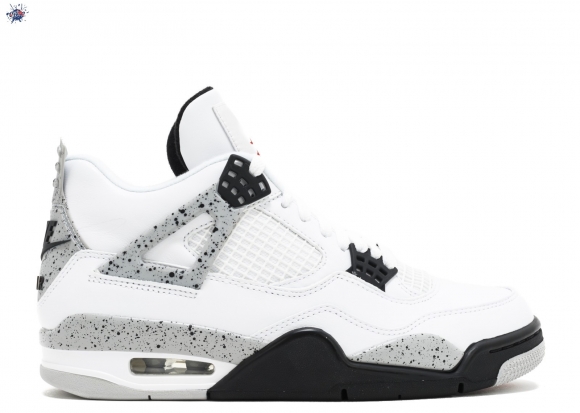 Meilleures Air Jordan 4 Retro Og "White Cement 2016 Release" Blanc Noir (840606-192)