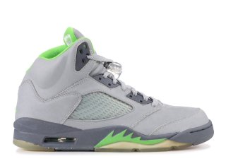 Meilleures Air Jordan 5 Retro "Green Bean" Gris Vert (136027-031)