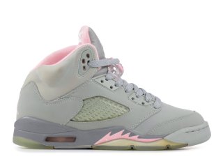 Meilleures Air Jordan 5 Retro (Gs) Argent Rose (134092-061)