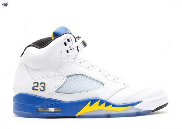 Meilleures Air Jordan 5 Retro "Laney 2013" Blanc (440888-189)